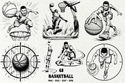 Basketball SVG Graphics, a Sport Illustration by DENIDigitalArtSudio (Thumbnail 1 of 7)
