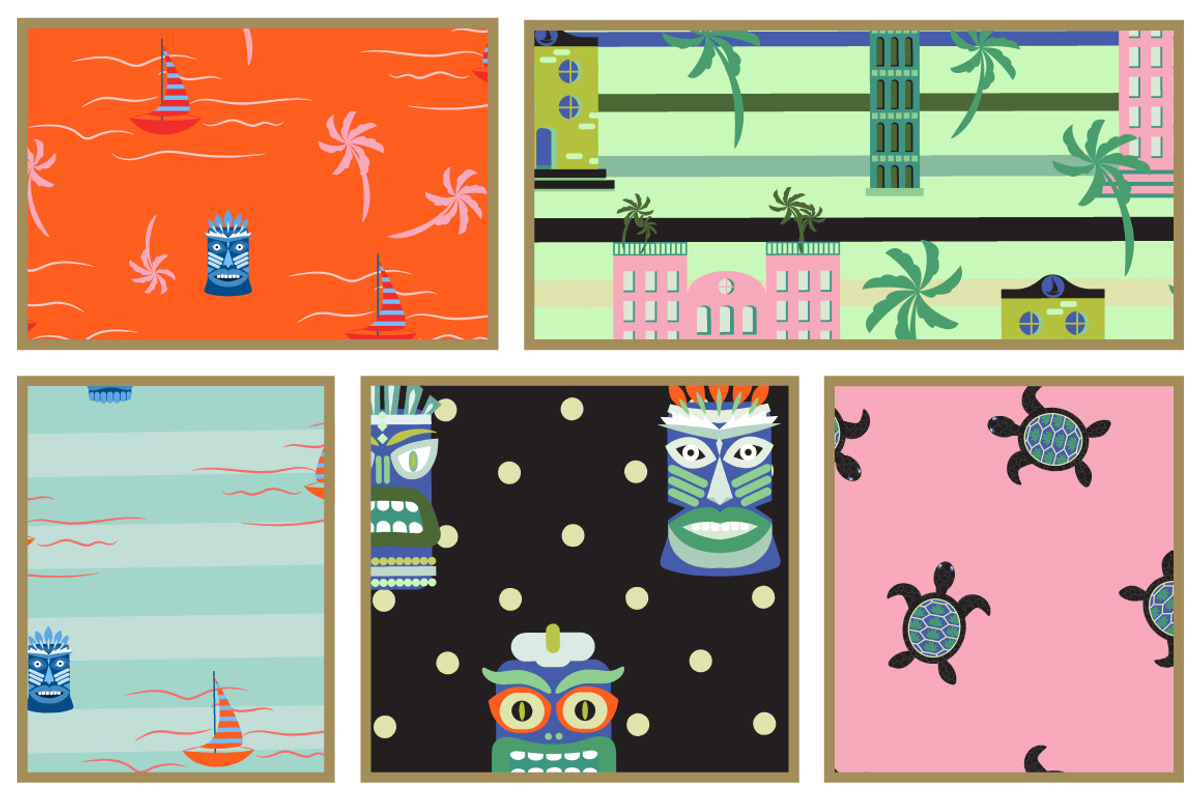 Aloha! Seamless Patterns Set, a Pattern Graphic by InaCorart (Photo 5 of 5)