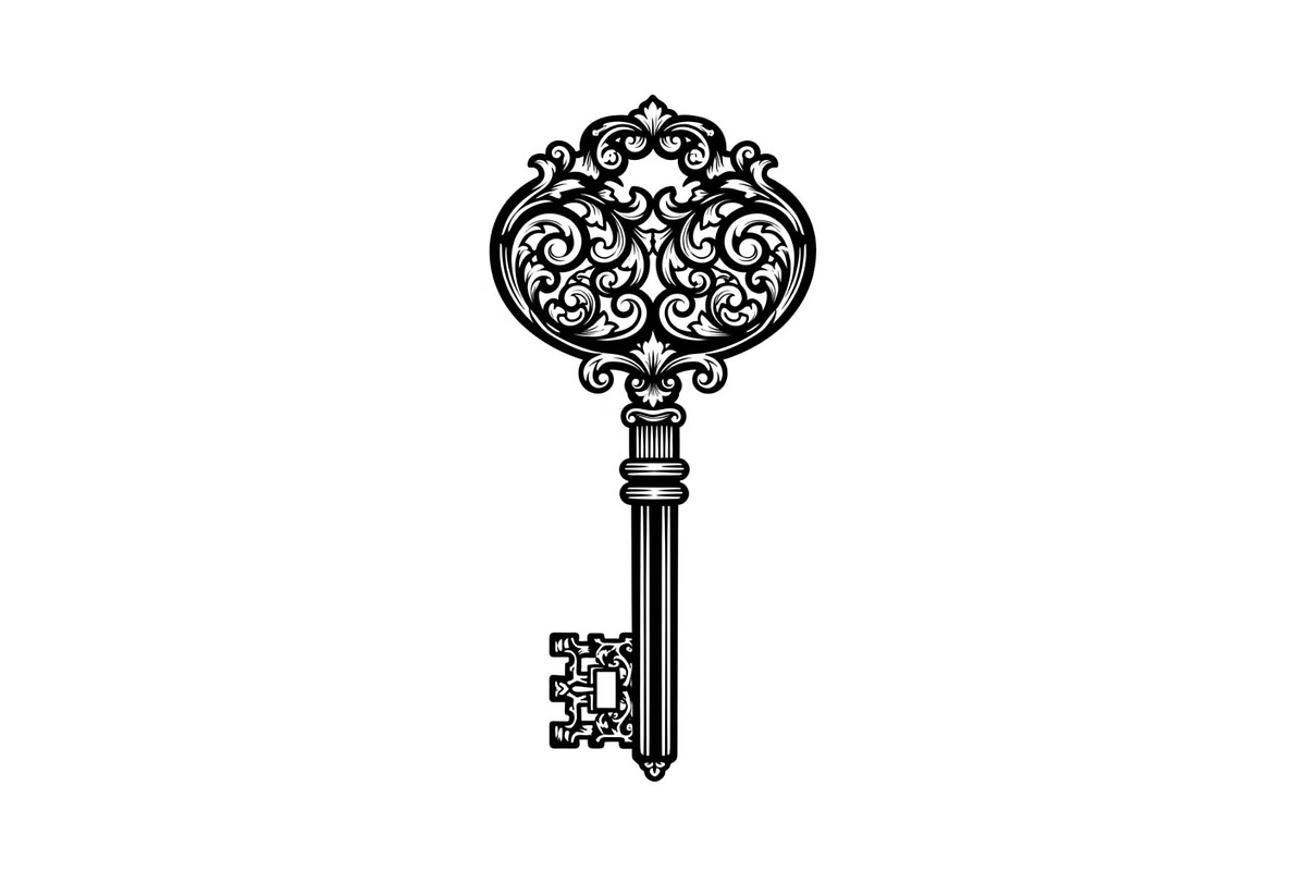 Ornamental Vintage Key SVG Bundle, an Illustration by Gaye Art (Photo 27 of 31)