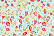 Strawberry seamless pattern, a Pattern Graphic by SirenaArt (Thumbnail 6 of 11)