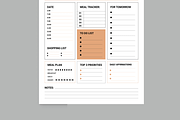Daily Planner Layout, a Stationery Template by MightyDesign (Thumbnail 5 of 8)