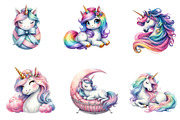 Unicorn Clipart, an Illustration by CreationArt (Thumbnail 4 of 6)
