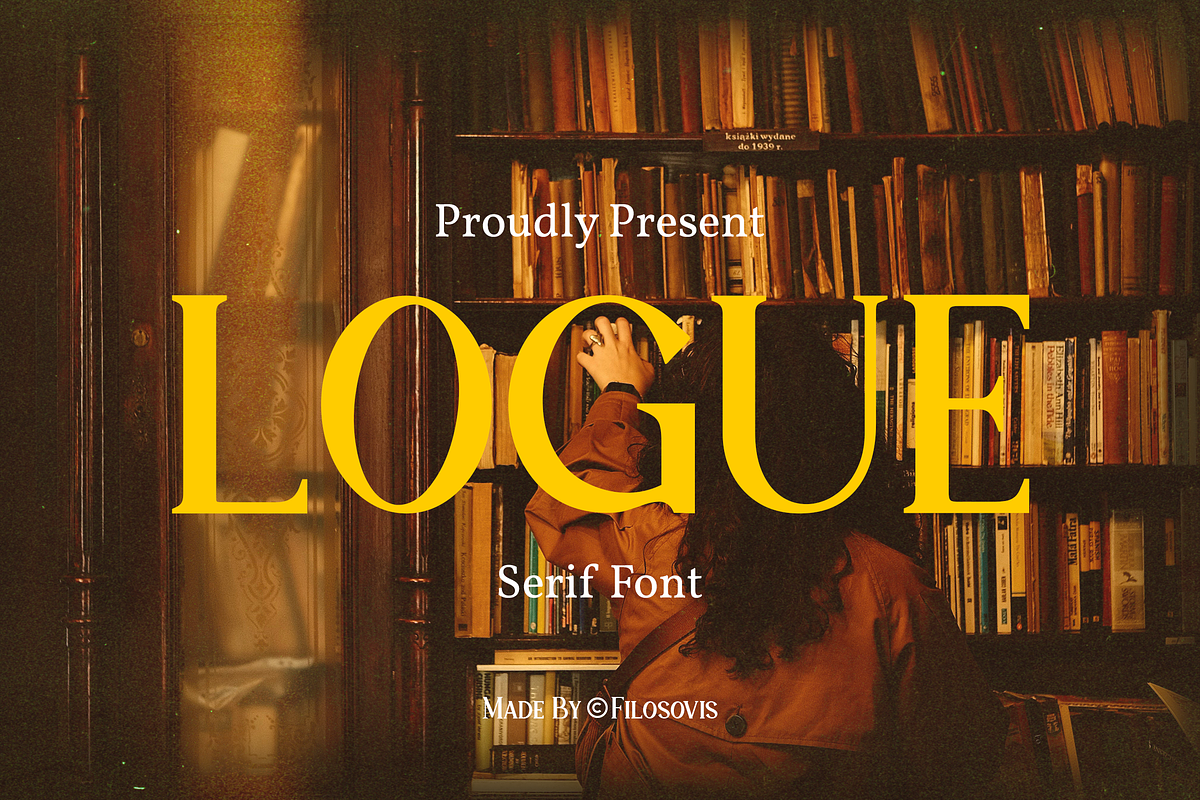 Logue | Serif Font, a Serif Font by filosovis (Photo 1 of 5)