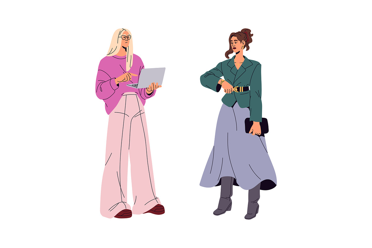 Modern diverse business women set, a Person Illustration by PaperTrident (Photo 2 of 7)