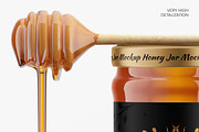 Honey Glass Jar Mockup Set, a Packaging Mockup by Graphic Bird (Thumbnail 4 of 7)