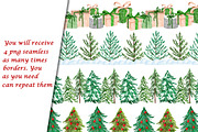Christmas Tree Clipart & Patterns, a Pattern Graphic by Lagmar Design (Thumbnail 11 of 13)