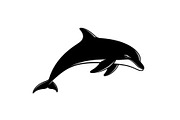 Dolphin Jumping Silhouette Vector bu, an Illustration by Designs_River (Thumbnail 19 of 48)