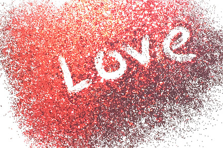 Simply Red: Glitter Stock Image, a Background Photo by V The Spark