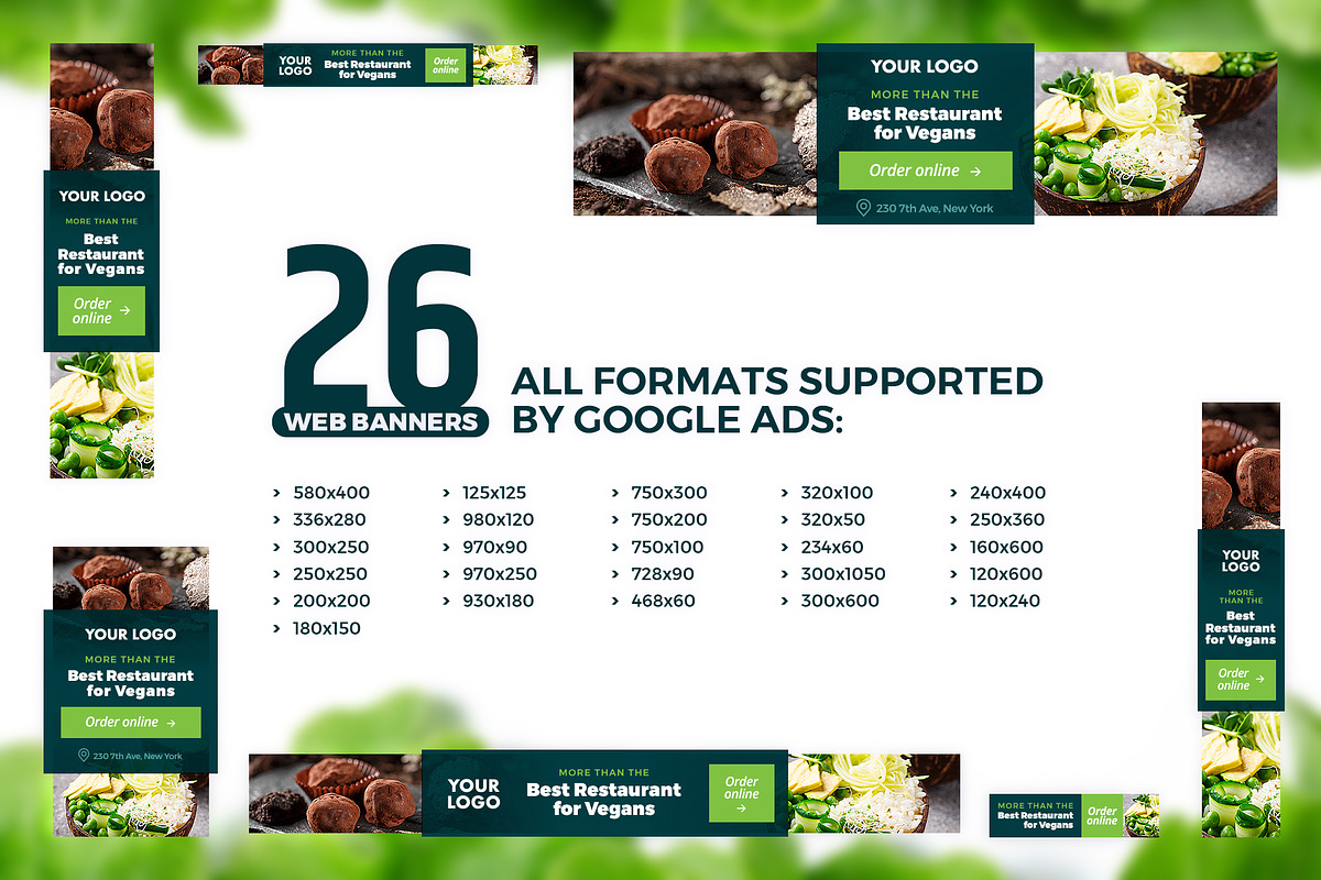 26 Web Banners for Google Ads, a Templates & Theme by Better Be a Designer (Photo 2 of 6)