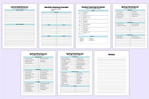 2025 Cleaning Planner Canva Template