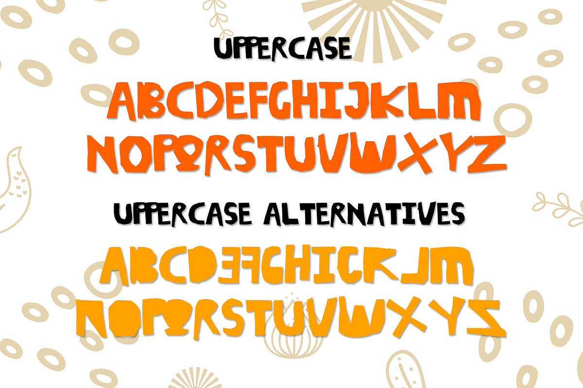 SkitCut - Fun Cut Font preview 6