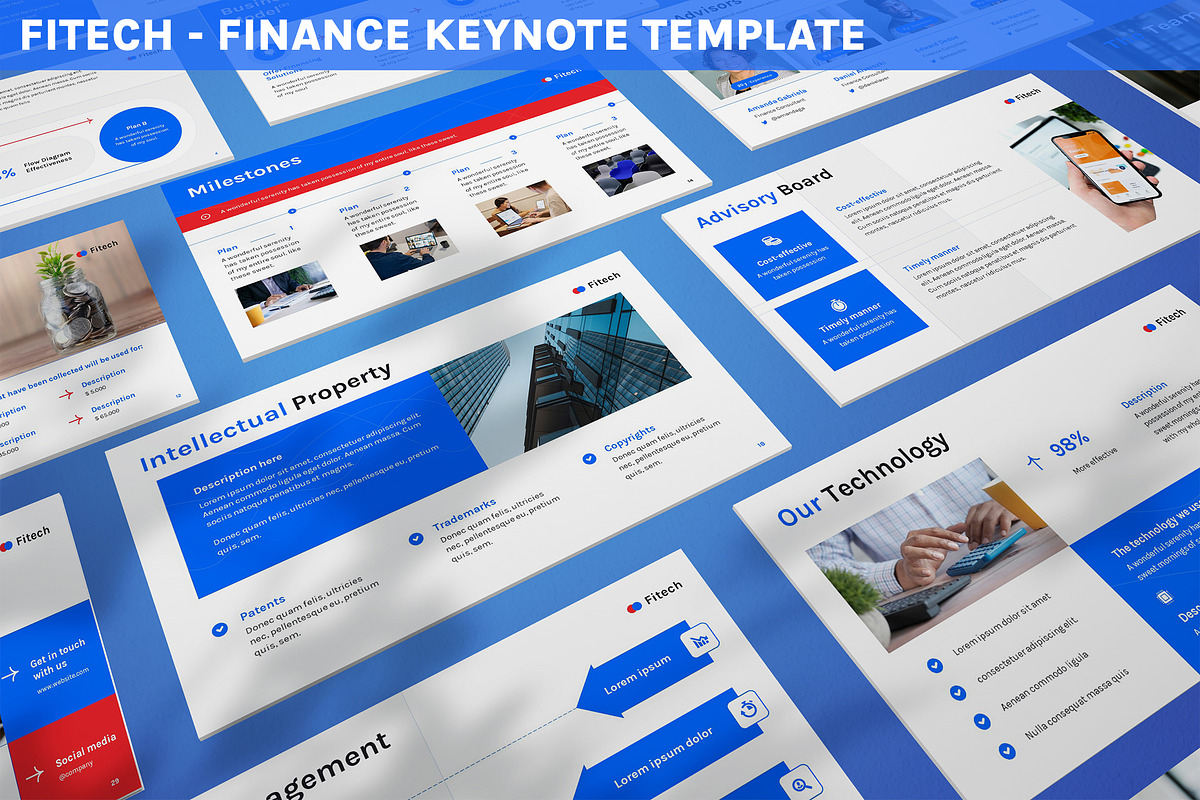 Fitech - Finance Keynote Template, a Presentation Template by SlideFactory (Photo 1 of 4)