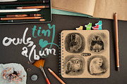 Tiny Owls Album, an Animal Illustration by Mazheika Store (Thumbnail 1 of 9)