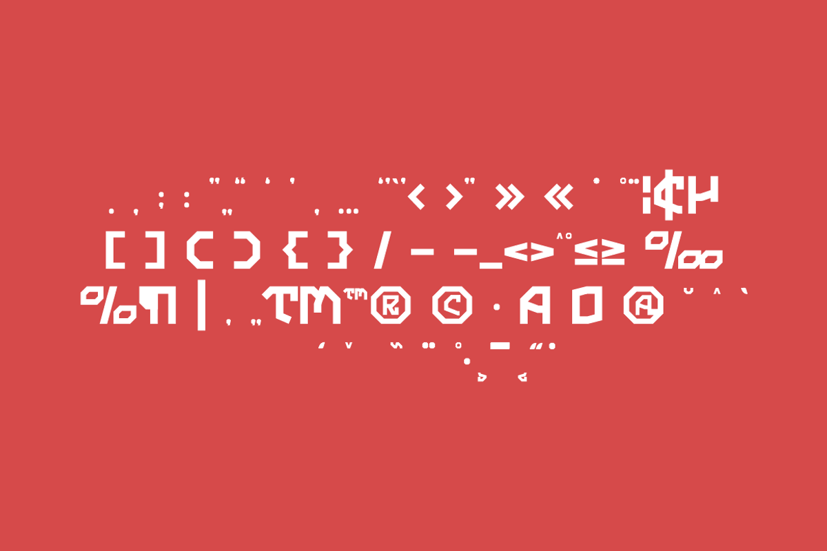 Trabes - Techno Font, a Sans Serif Font by QR Design Studio (Photo 5 of 9)