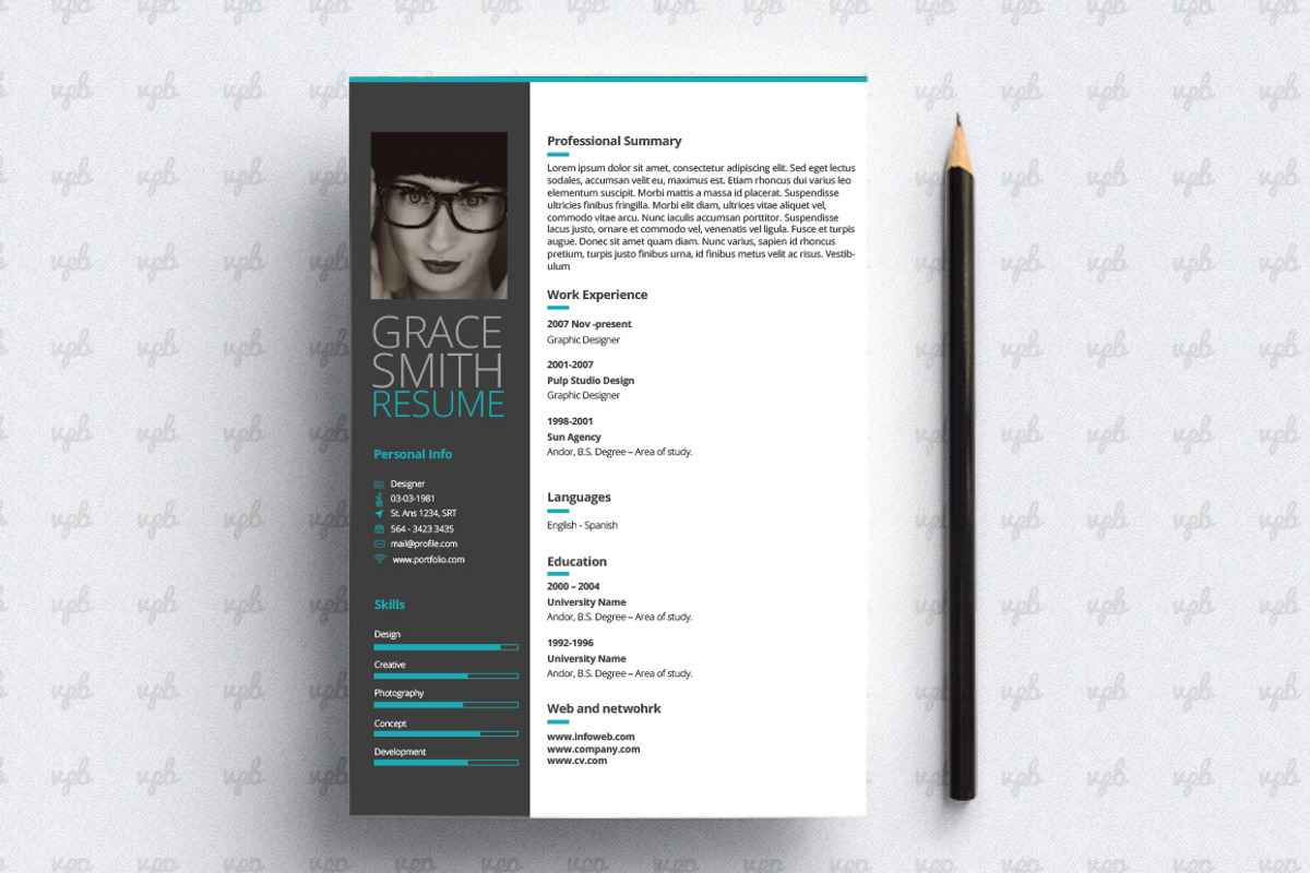 48 Resume and Cover Letter Template, a Resume Template by VPB (Photo 3 of 8)