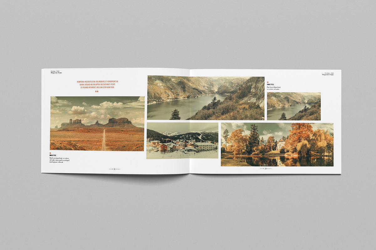 Landscape Magazine Template V, a Magazine Template by Uloel Design (Photo 9 of 12)