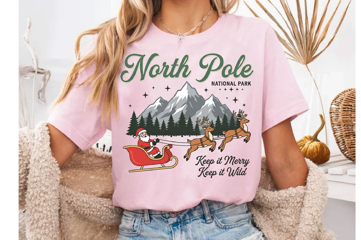 North Pole National Park Christmas, a Seasonal Illustration by DreamCafeArt (Photo 5 of 6)