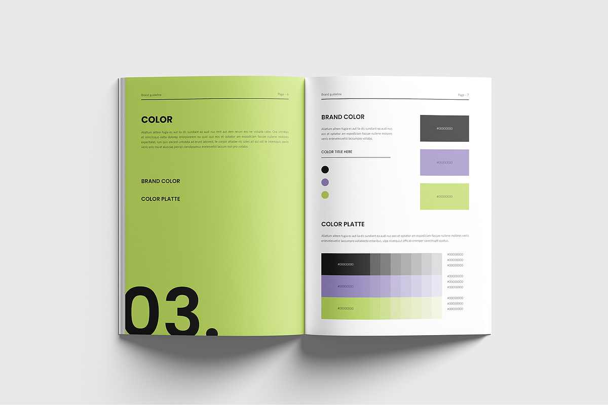 Brand Guideline Template, a Templates & Theme by RusenoelType (Photo 4 of 9)