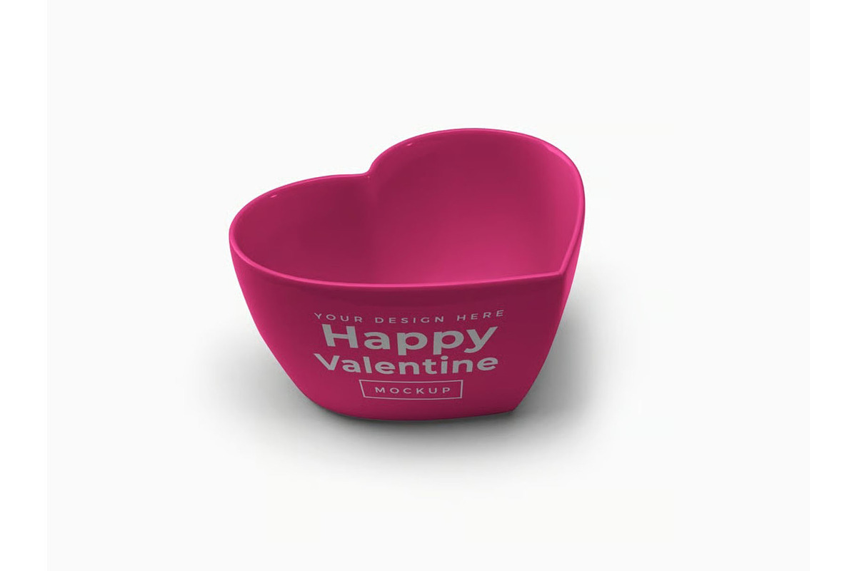 Heart Container Mockup Template Set, a Cups & Container Mockup by DesignRushMarket (Photo 10 of 11)