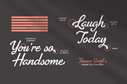 Fonseca Script, a Script Font by Nasir Udin (Thumbnail 5 of 10)