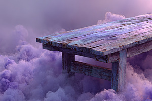 Old Wooden Pier Above Clouds, an Arts & Entertainment Photo by Ales Munt
