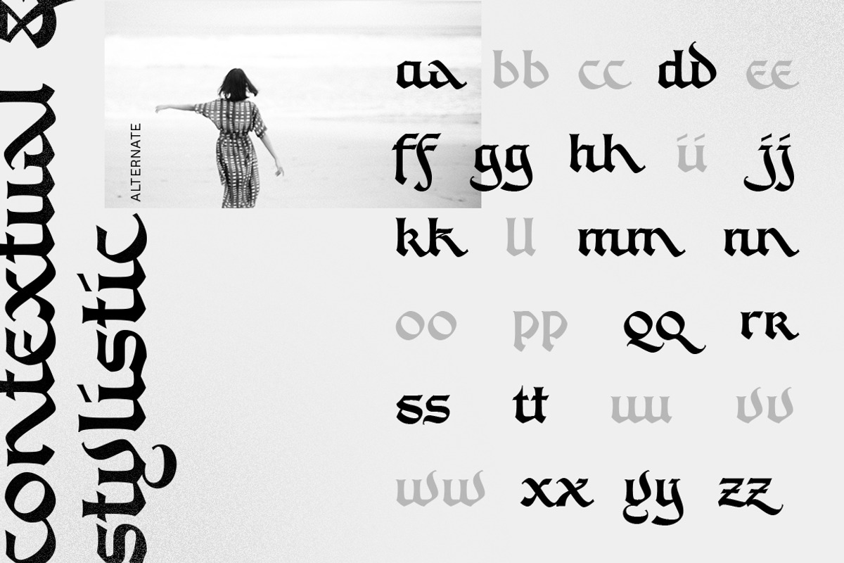 Kilau - Blackletter Font, a Blackletter Font by dexsarharryfonts (Photo 2 of 9)