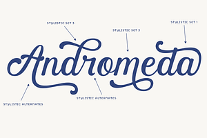 Andromeda! Brush Script Font