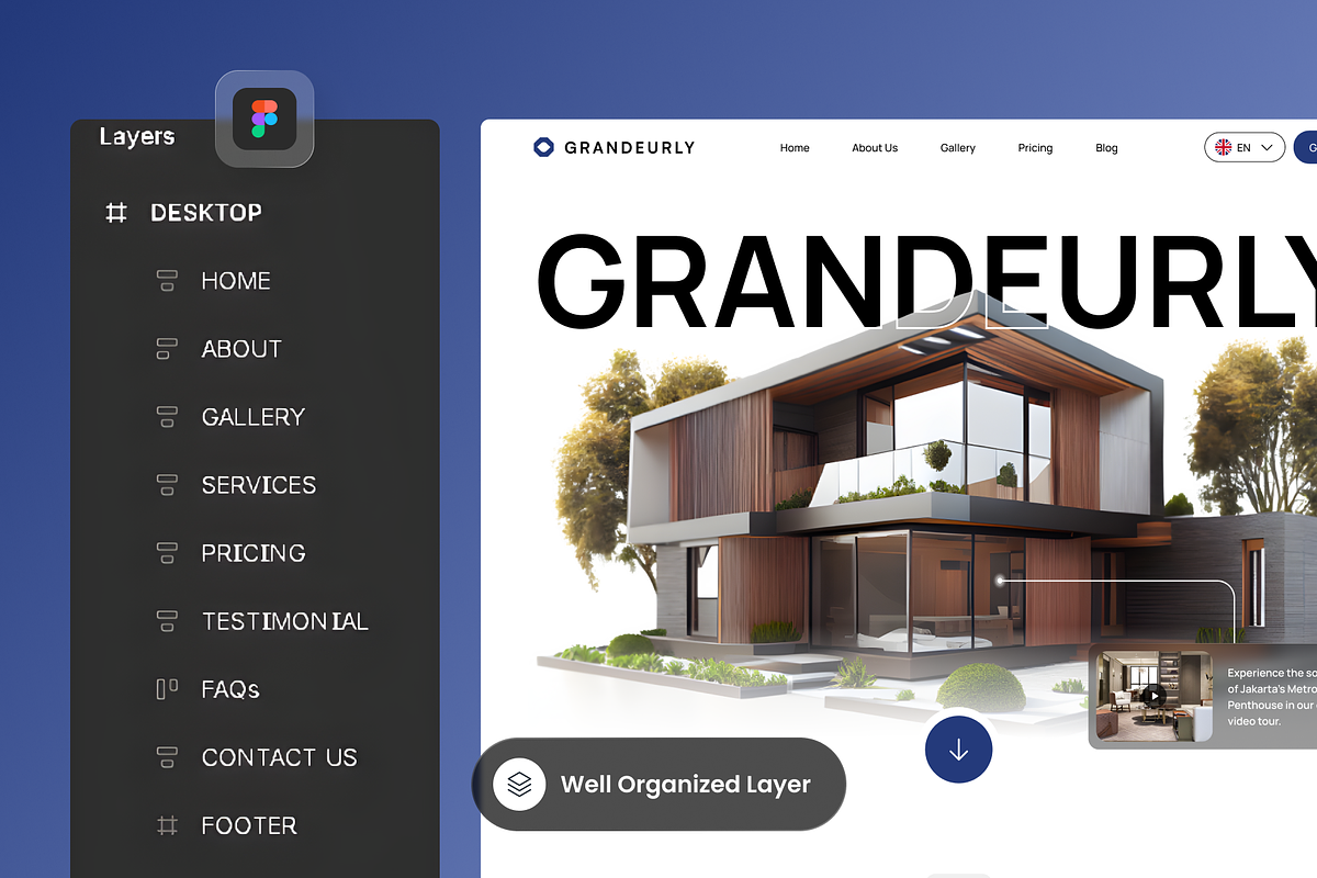 Grandeurly -Real Estate Landing Page preview 2