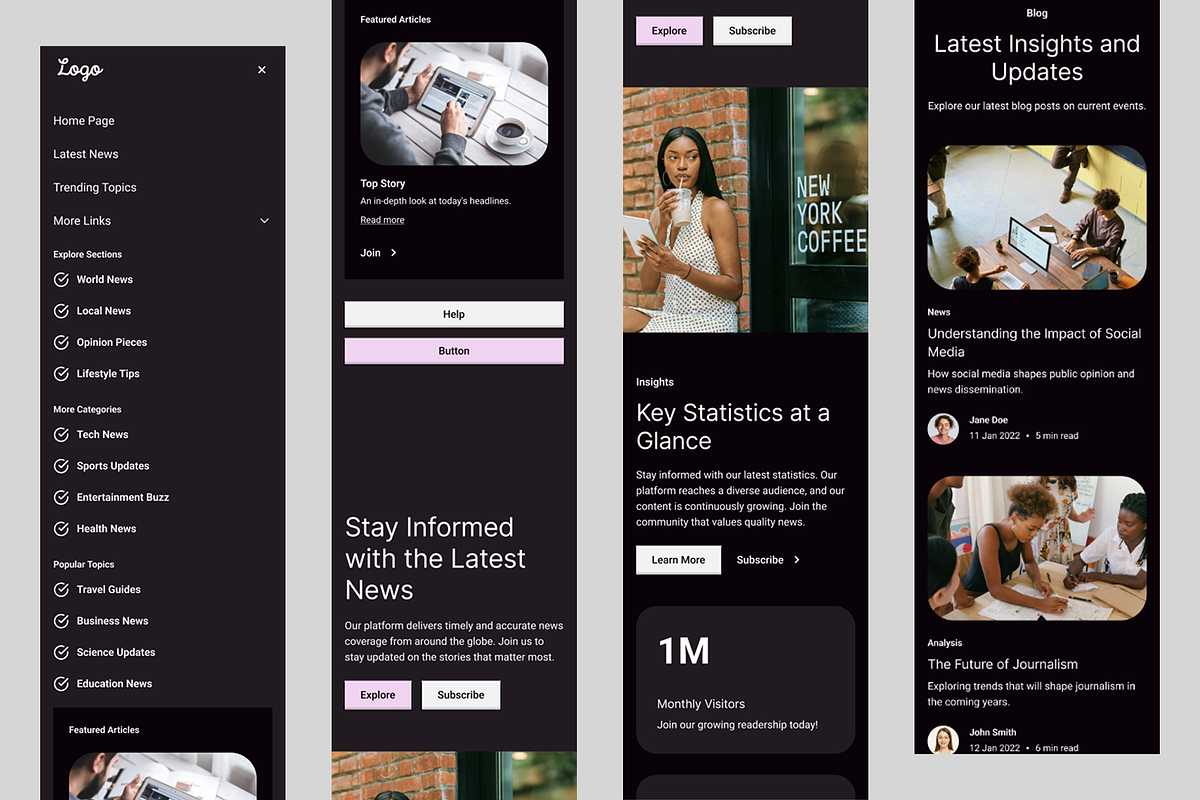 Public News - Landing Page Template, a Websites & App Template by RPWDS (Photo 3 of 3)