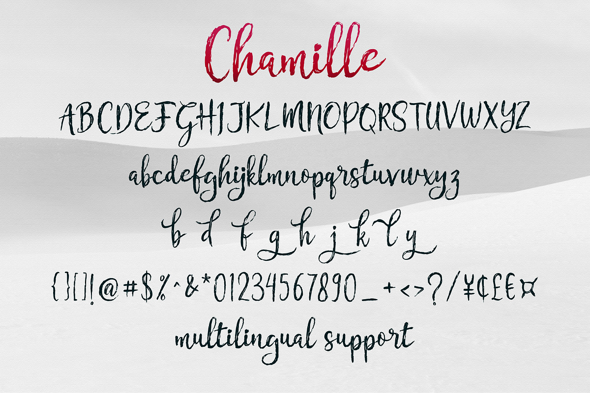 Chamille | sweet script preview 8