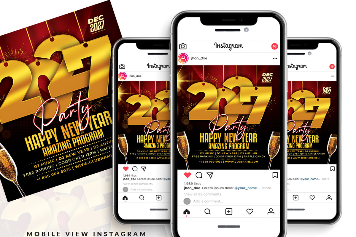 New Year Flyer, a Flyer Template by AfzaalGraphics (Photo 2 of 2)