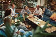 Diverse young businesspeople having featuring african, african american, and, a Person Photo by Stefan & Janni (Thumbnail 6 of 8)