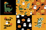 FUNNY HALLOWEEN TEXTILE PACK, a Pattern Graphic by MKE Print Lab. (Thumbnail 1 of 2)