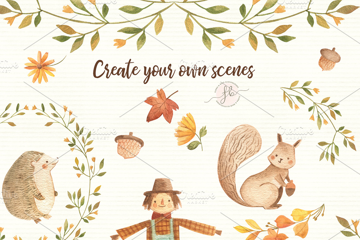 Little Pumpkin, an Animal Illustration by Flora+Bear (Photo 3 of 10)