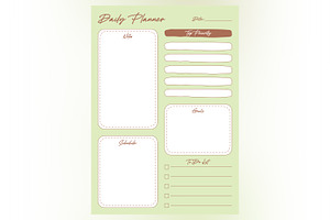 Daily Planner Sheet Design -06