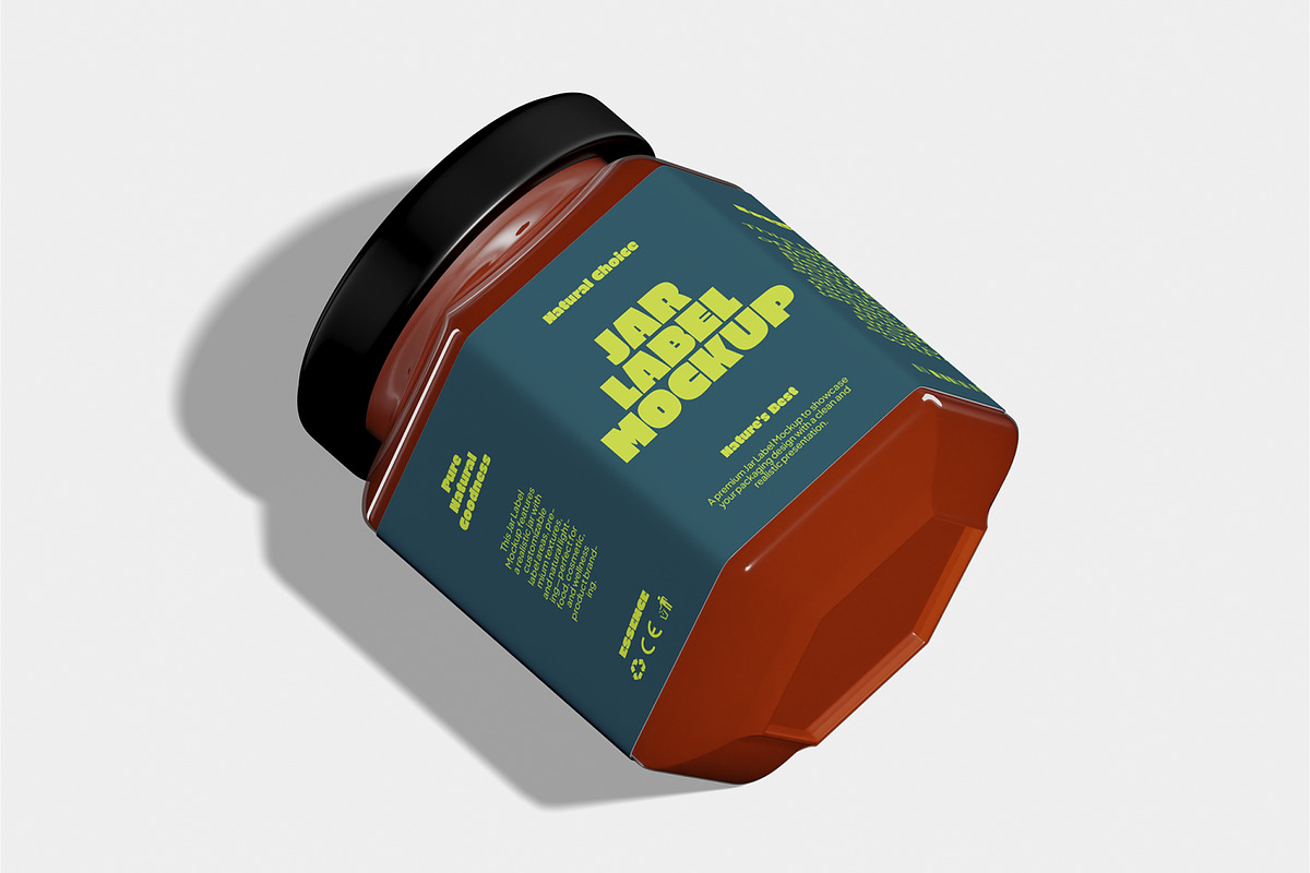 Mason Jar Label Mockup, a Packaging Mockup by Unerispace (Photo 4 of 5)