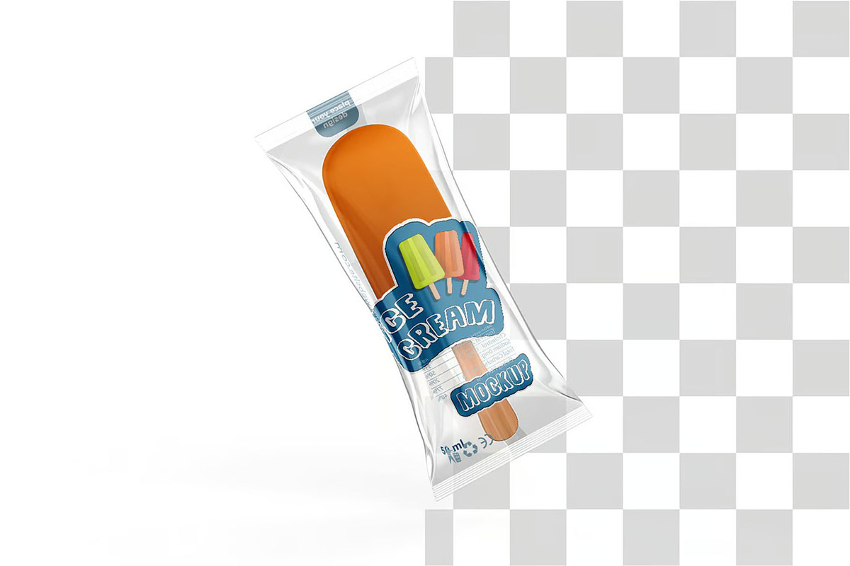 Popsicle Ice Cream Mockup, a Packaging Mockup by zphotographystudio (Photo 5 of 10)