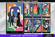 80s Retro Tarot Cards Deck, an Object Illustration by Mugio (Thumbnail 1 of 6)
