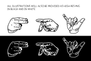 American Sign Language Alphabet, an Education Illustration by Renée from Studio neetje (Thumbnail 4 of 4)