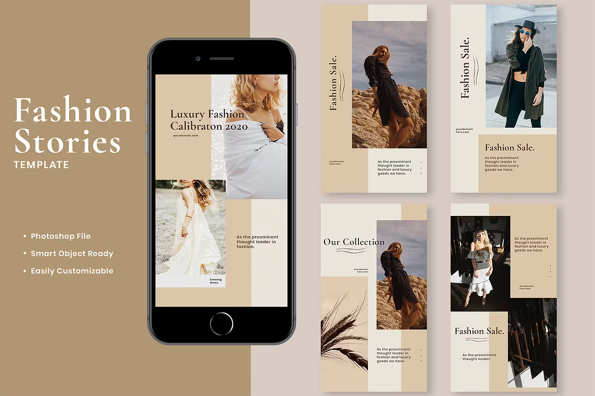 Fashion Instagram Stories Template, a Marketing Template by Xtrahive (Photo 1 of 2)