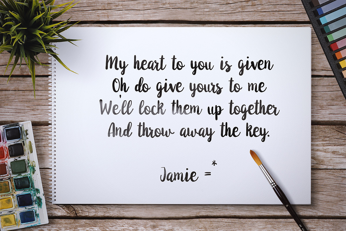 Anemone Script, a Handwritten Font by supfonts (Photo 9 of 9)