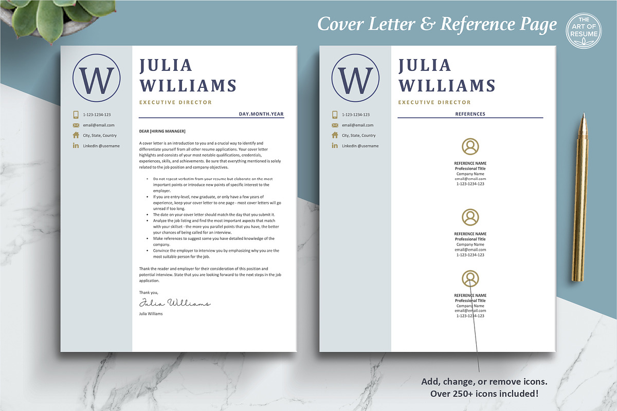 Executive Resume CV Template, a Resume Template by The Art of Resume (Photo 7 of 8)