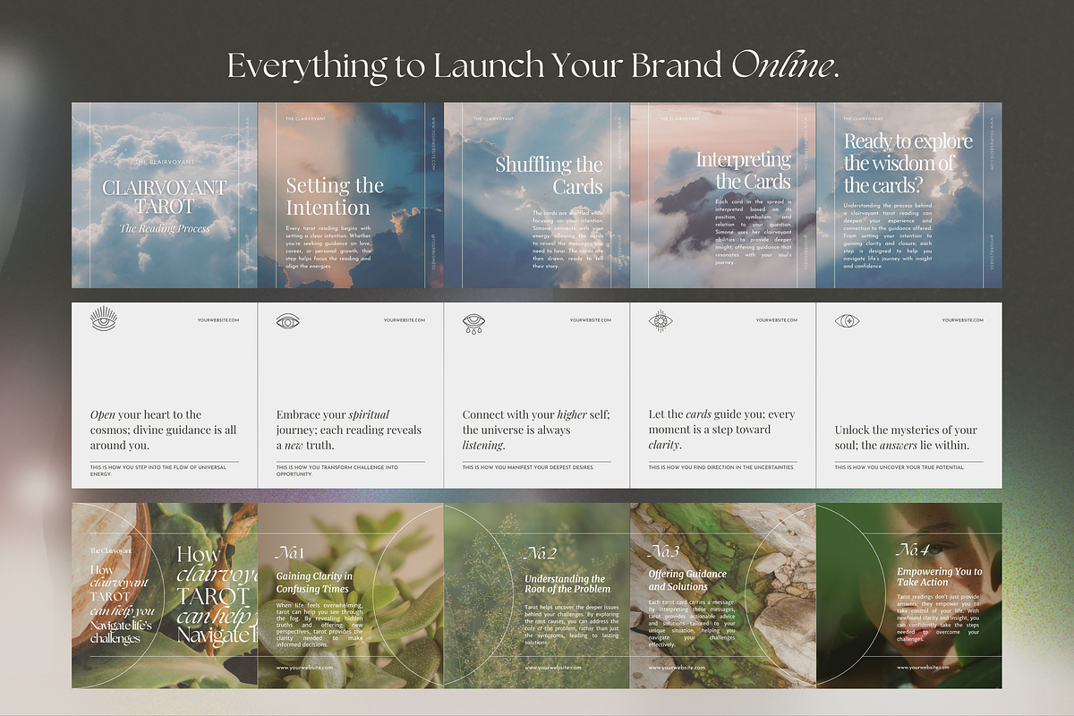The Tarot Reader Social Media Bundle, a Social Media Template by The Flossy Finch (Photo 10 of 15)