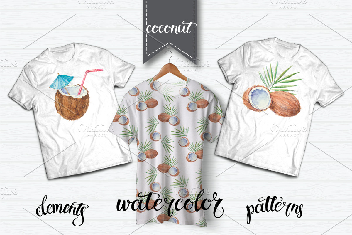 Coconut set, a Food Illustration by maritime_m (Photo 5 of 6)