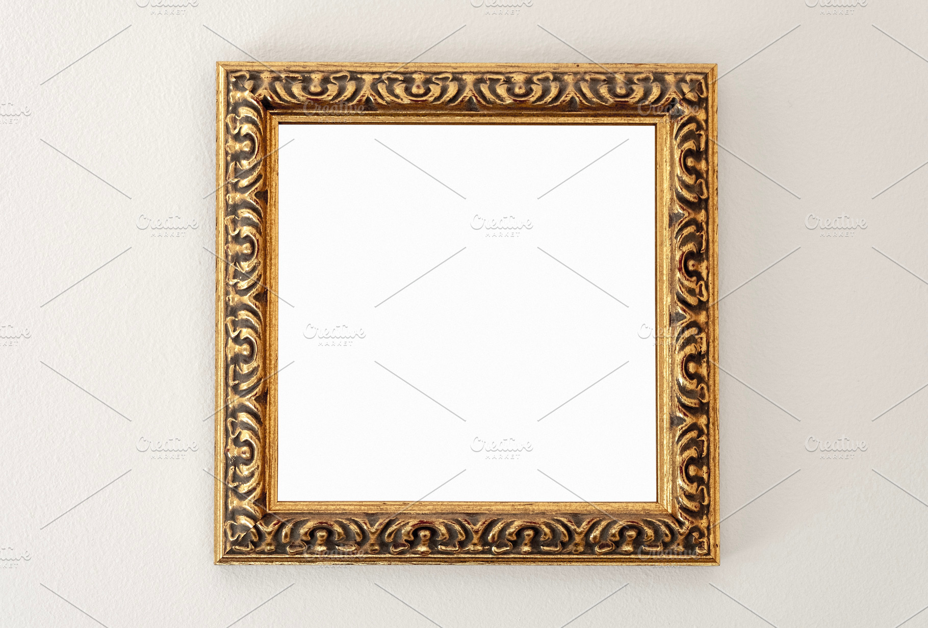 Ornate golden empty picture frame, an Arts & Entertainment Photo by BOOCYS