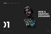 Darkside — Clean & Minimal Portfolio, a Websites & App Template by ScienteCraft (Thumbnail 2 of 20)