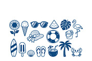 Summer Vibes Illustration Set, a Seasonal Illustration by CarWrap design (Thumbnail 3 of 3)