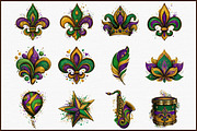 Mardi Gras Glitter Sublimation Bundl, an Illustration by Sublimation Artist (Thumbnail 3 of 6)