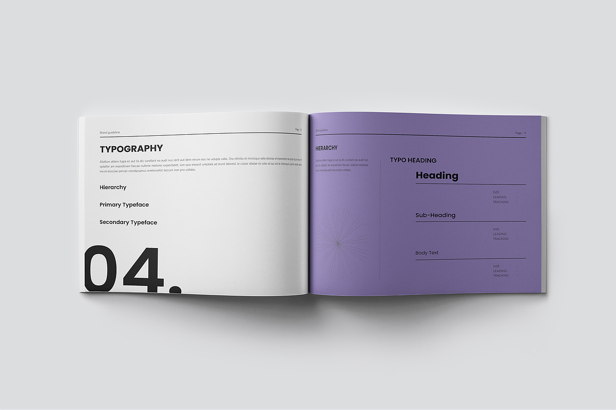 Brand Guideline Template Landscape, a Design Template by RusenoelType (Photo 5 of 9)