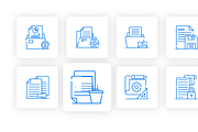 File and Folders Icons, an Outline Icon by Brickclay (Thumbnail 7 of 7)